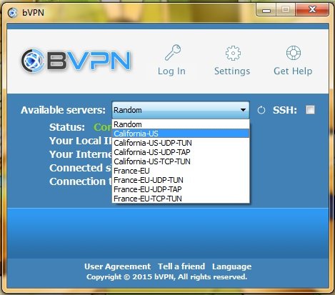 BVPN servers